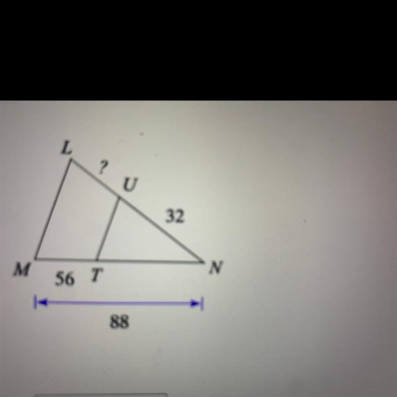 Find the missing length. The triangles in each pair are similar.-example-1