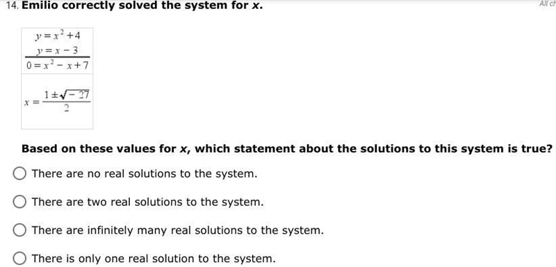 Please choose how many solutions there are to this system: (The problem is solved-example-1