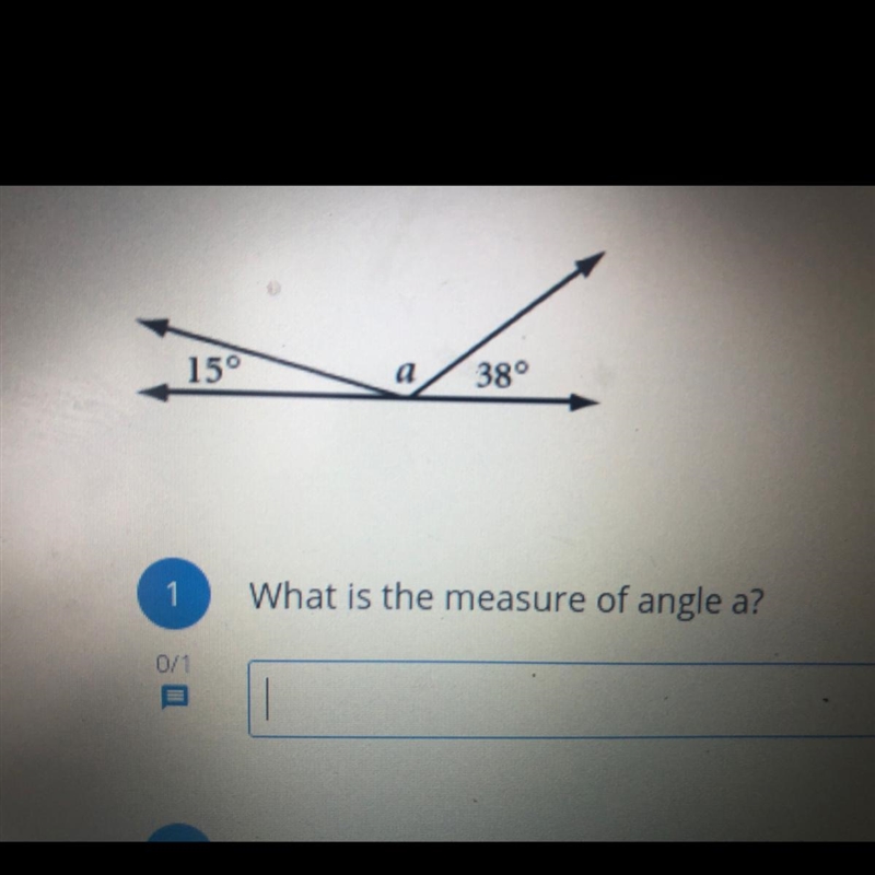 What is the measure of angle A?-example-1