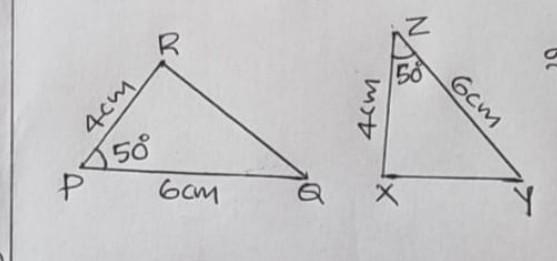 Help Me! In this figure QR = XY ? write the reason and find the pairs of matching-example-1