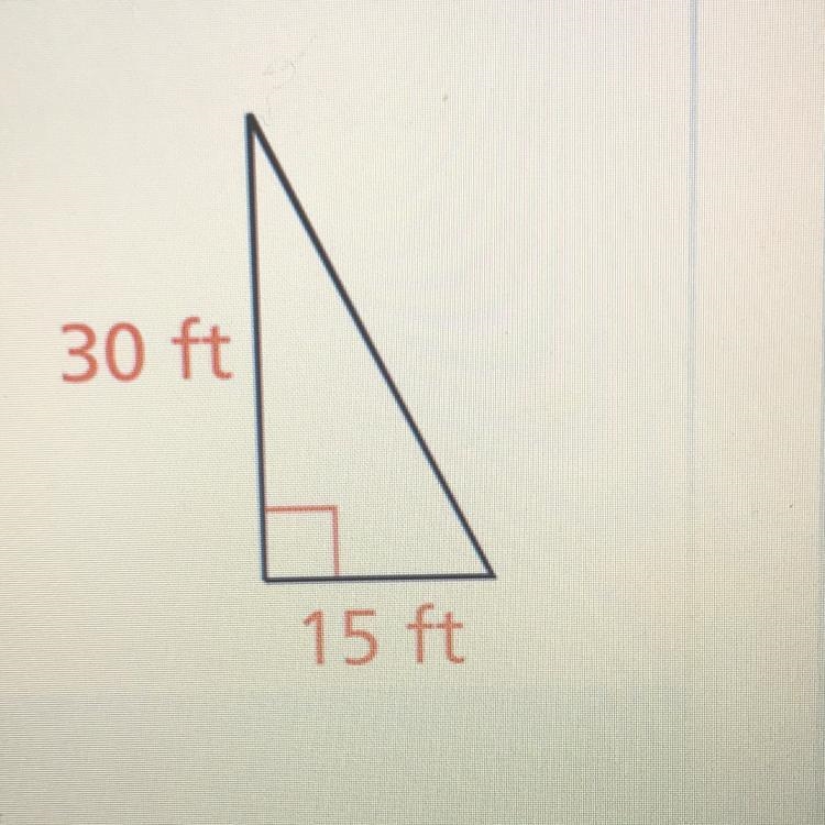 Does this triangle have a hypotenuse of 39 feet long-example-1