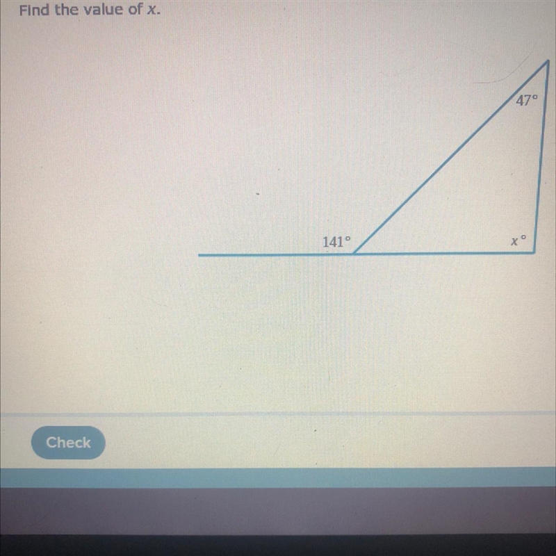 Find the value of x .-example-1