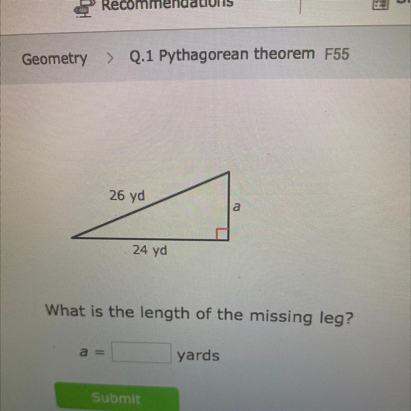 PLS HELP AND GET IT RIGHT IM ACTUALLY FAILING AND DONT WANNA FAIL MORE ITS PYTHAGOREAN-example-1