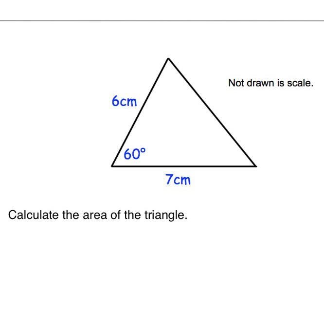 Calculate the area of the triangle.-example-1