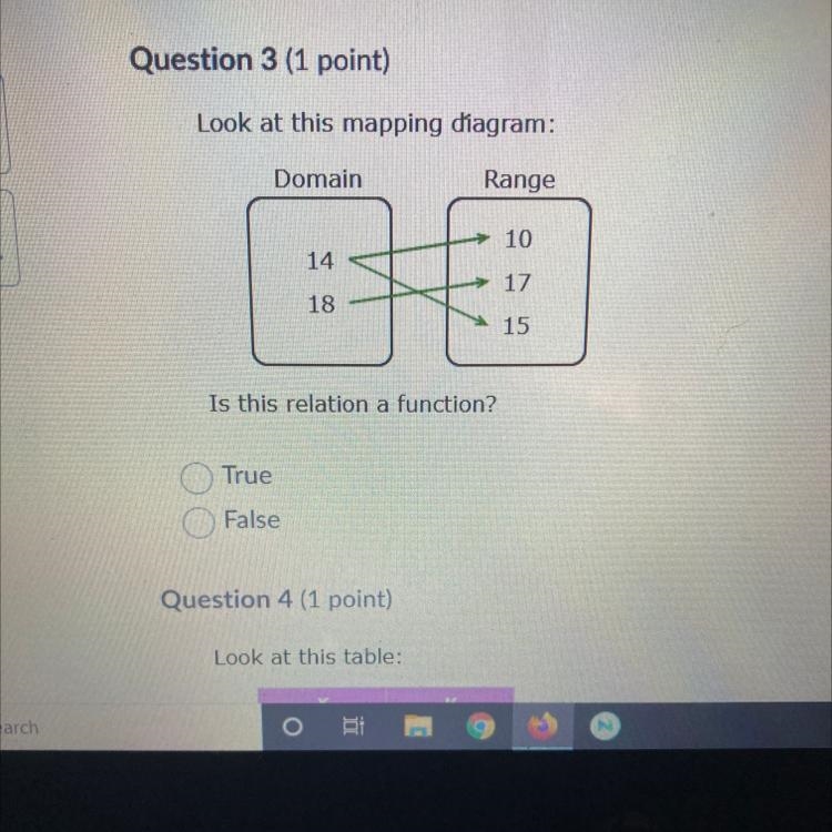 Look at this mapping diagram. Is this relation a function?-example-1