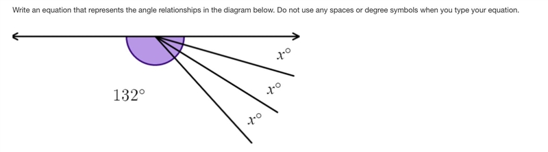 (Write an equation that represents the angle relationships in the diagram below. Do-example-1