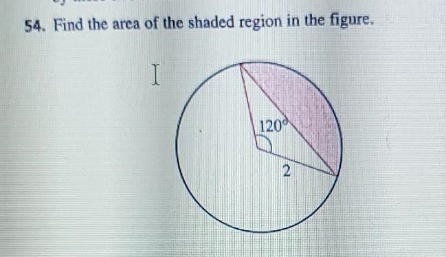 URGENT Find the area of the shaded region.​-example-1