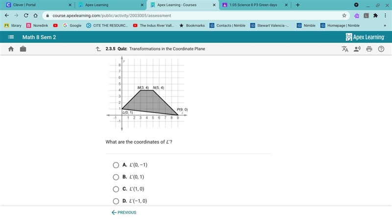 LMNP is roatated 90 degrees clockwise around the origin-example-1