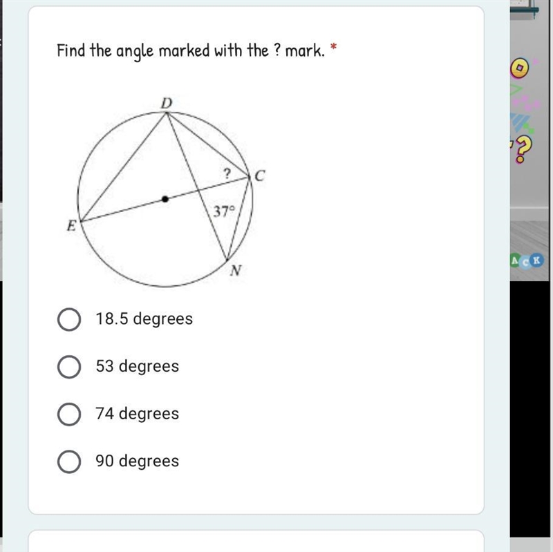 Find the angle marked with the ? mark-example-1