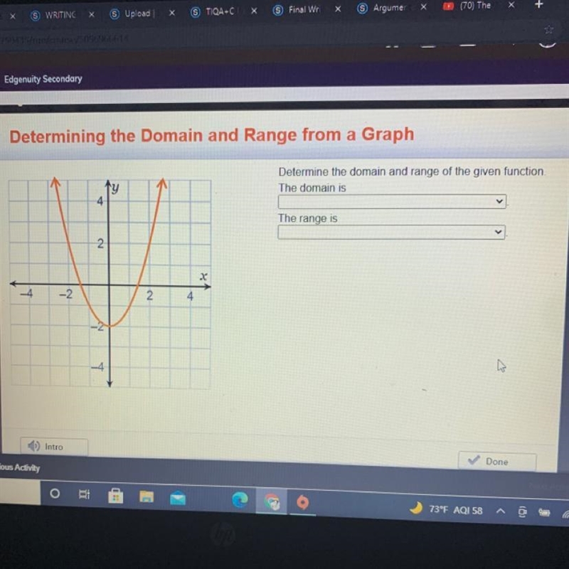 Pls help the domain is: *all real numbers *all real numbers greater than or equal-example-1