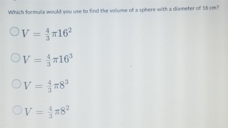 What is the formula of this volume ​-example-1