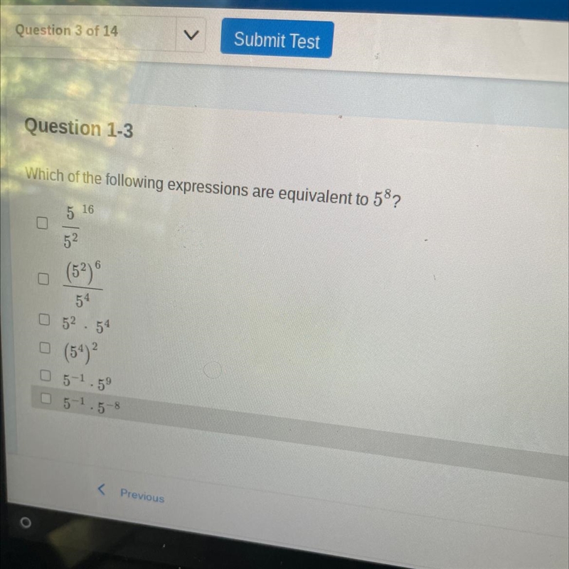 What expressions is equivalent to 5 to the power of 8-example-1