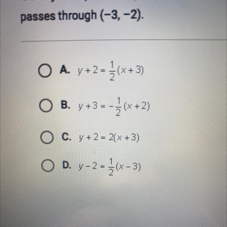 Identify an equation in point-slope form for the line parallel to y = 1x-7 that passes-example-1