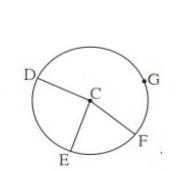 In the adjoining fig. In a circle with centre C and chord DE ,ahe CF perpendicular-example-1