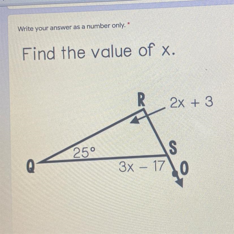 WHAT WOULD BE THE VALUE OF X?-example-1