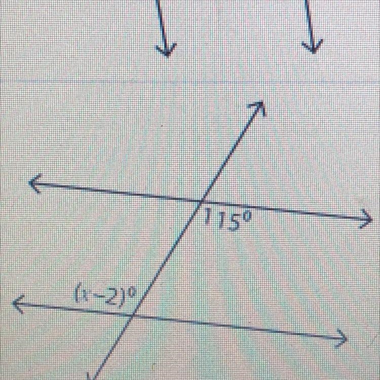 Solve for x in each of the figures below and mark the correct value. Assume that the-example-1