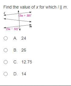 Find the value of x for which / || m-example-1