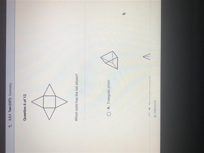 Which solid has the net shown?-example-1