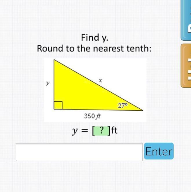 Please find y and round to the nearest 10th-example-1