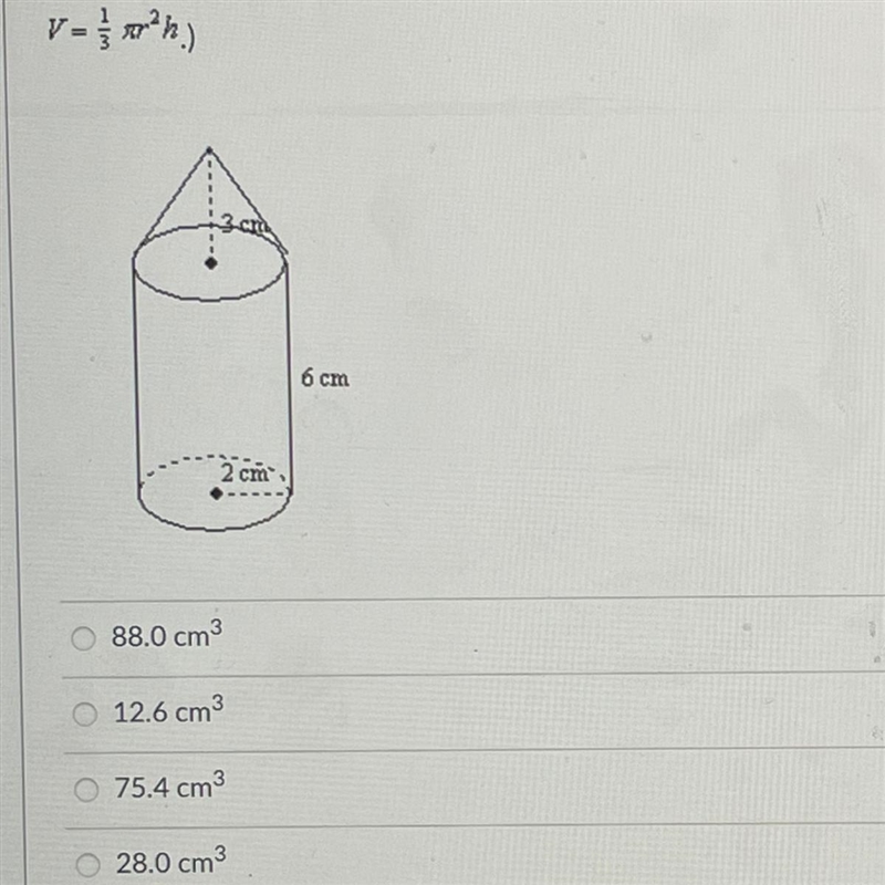 Find the volume of the composite figure. Round to the nearest tenth. (Hint: Volume-example-1