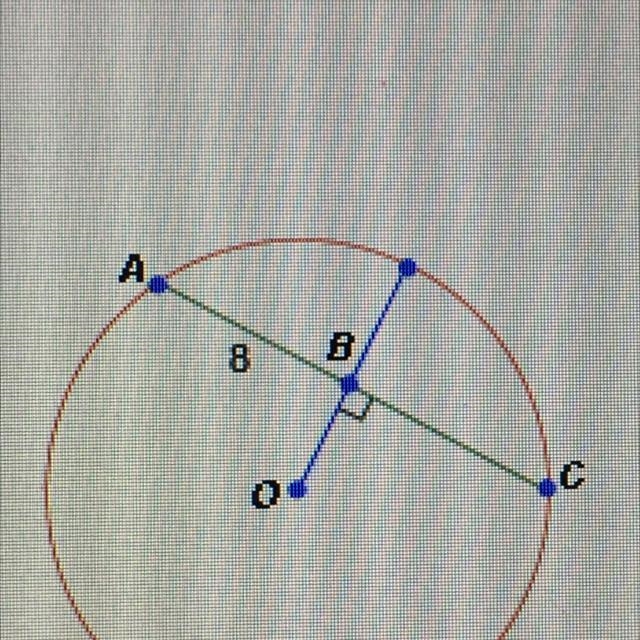 What is the length of AC? A 8 B C O-example-1