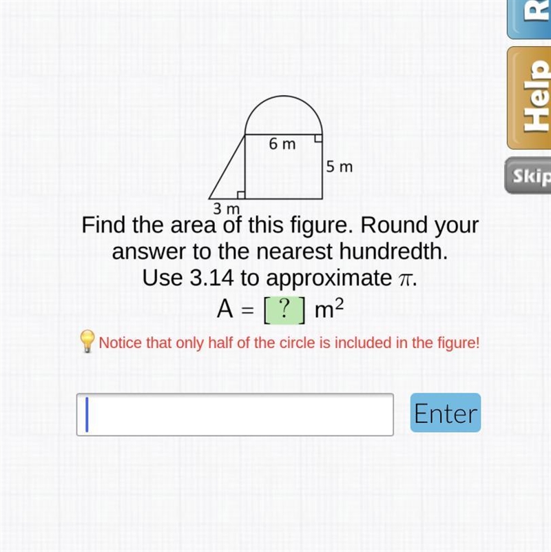 Please help me find the area of this figure-example-1