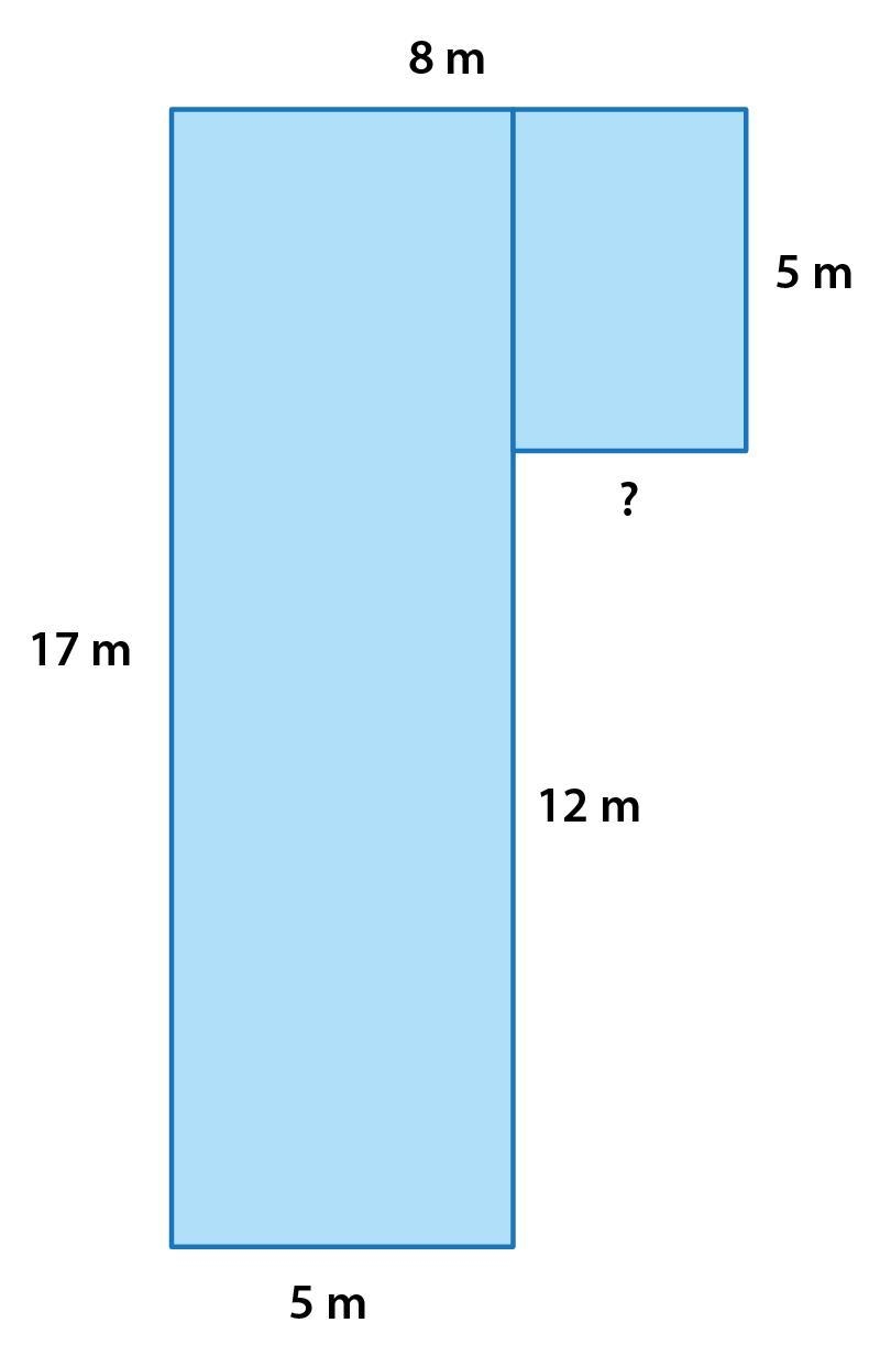 HELP! DUE TODAY!! Find the perimeter of the composite shape shown below. A.50m B.30m-example-1