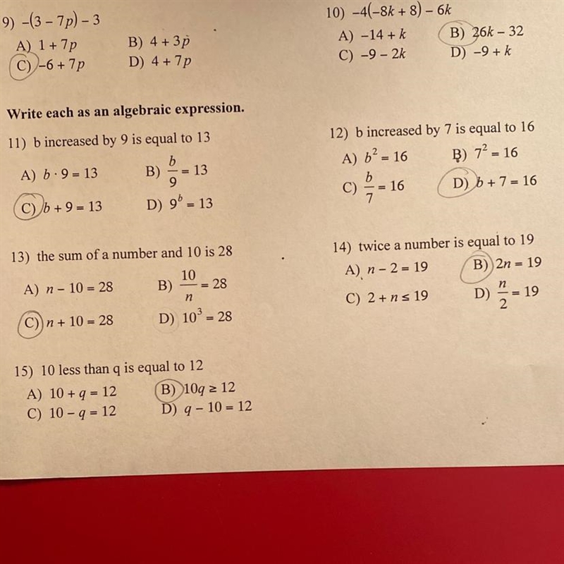 Can someone please check and see if these are correct 11-15-example-1