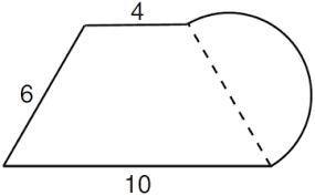 If the diameter of the semicircle is 6 in fid the area in terms of pi?-example-1