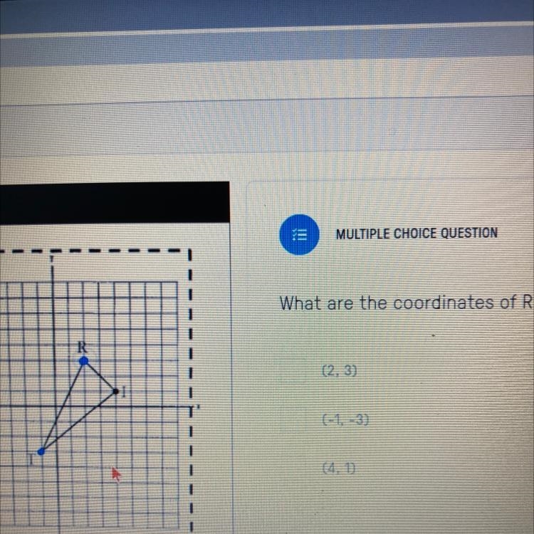 MULTIPLE CHOICE QUESTION 1 y a scale factor of 2, then image a reduction or ment? What-example-1