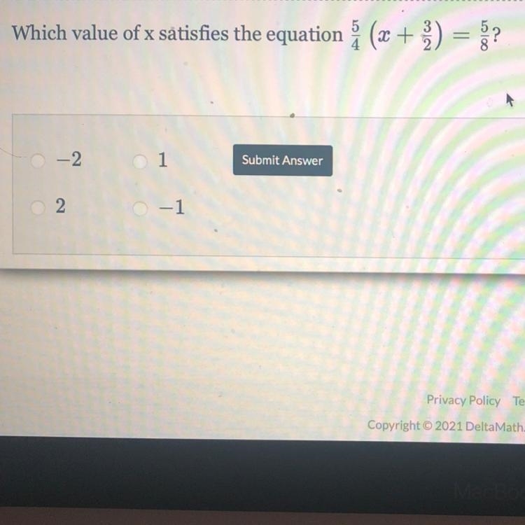 Watch help video Which value of x satisfies the equation-example-1