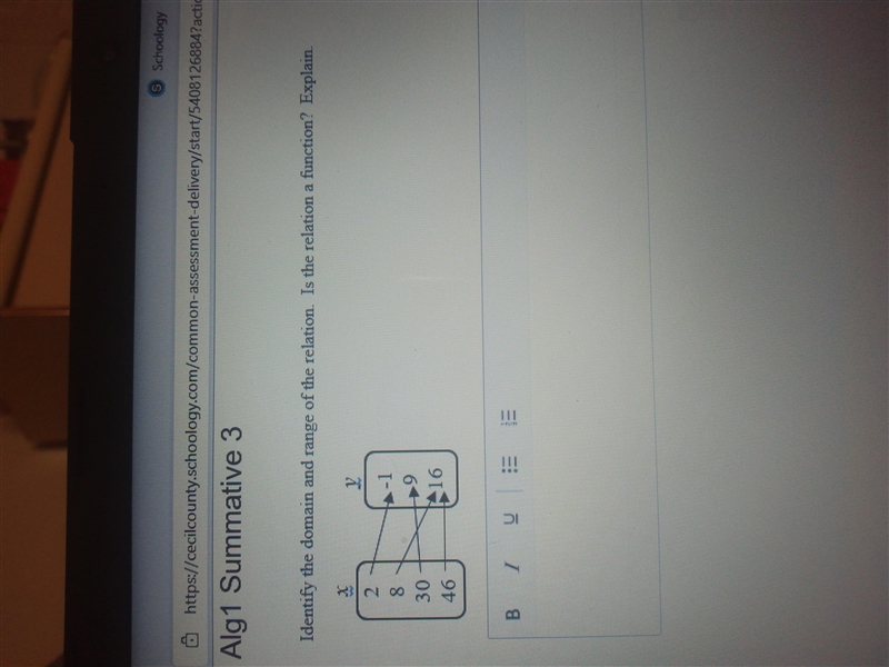 Identify the domain and range of the relation is the relation a function?-example-1