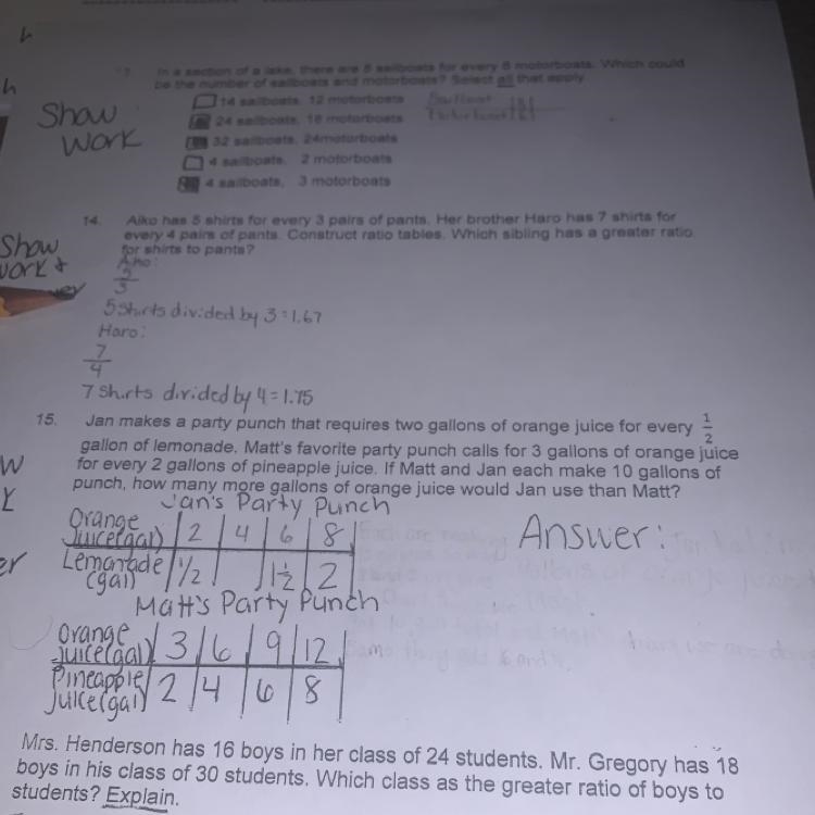 This is confusing! Help me show my work and explain:( Its only for number 15-example-1