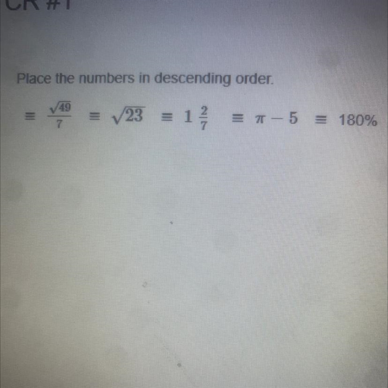 Place the numbers in ascending order.-example-1