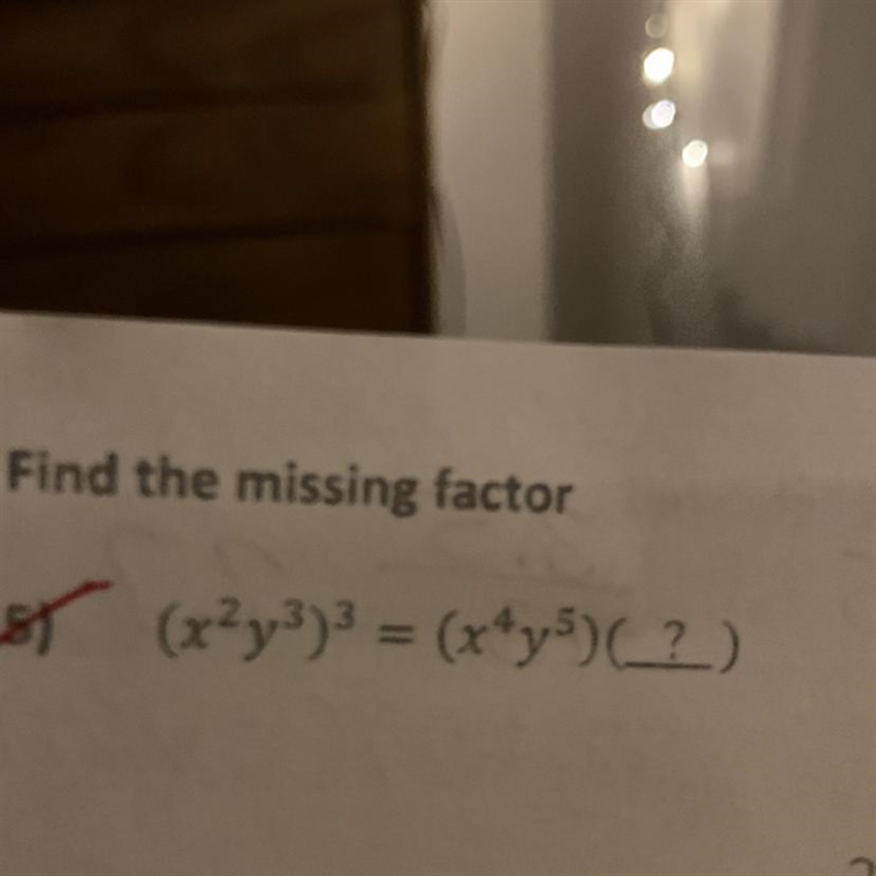 Find the missing factor-example-1