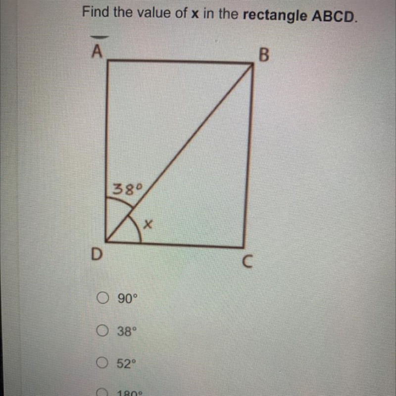 Please help me find the value of x in the rectangle ABCD-example-1