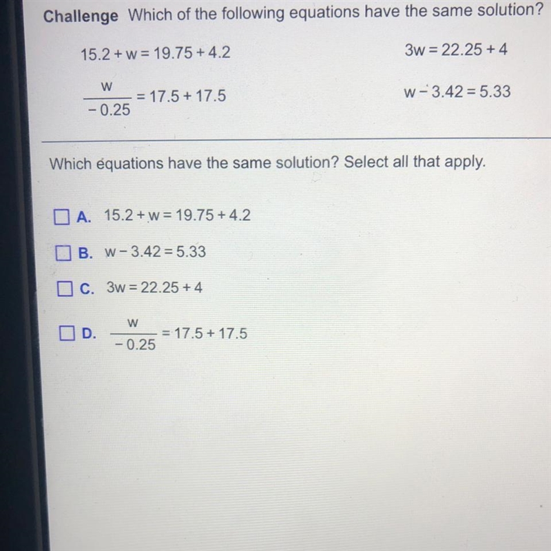 Solve this equation.-example-1