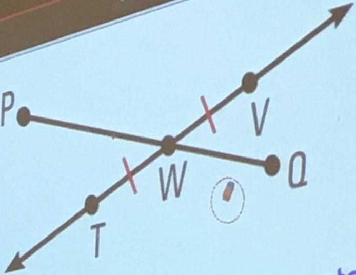 Name a pair of supplementary angles? Give another name for angle PWT?-example-1