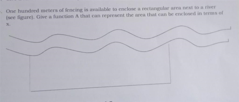 HELP ME IN MY MATH QUESTION PLEASE(ᗒᗣᗕ)՞ 1. One hundred meters of fencing is available-example-1