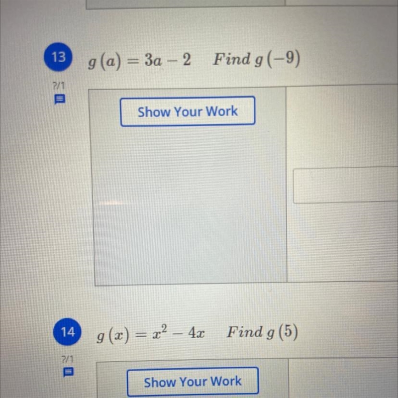 G(a)=3a-2 find g(-9) help!-example-1