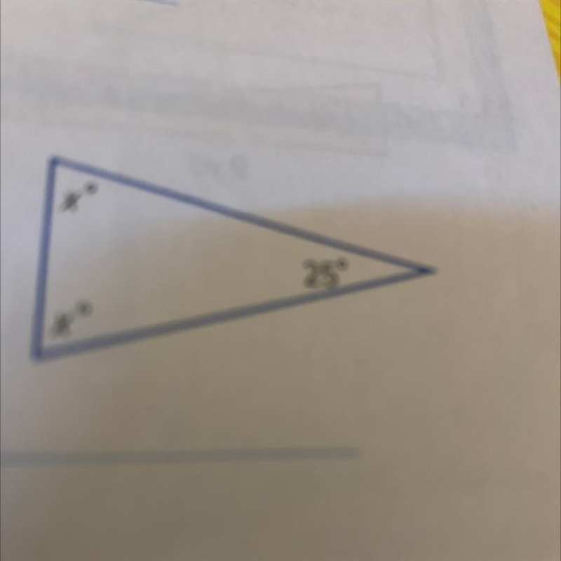 Find the value of x in each triangle-example-1