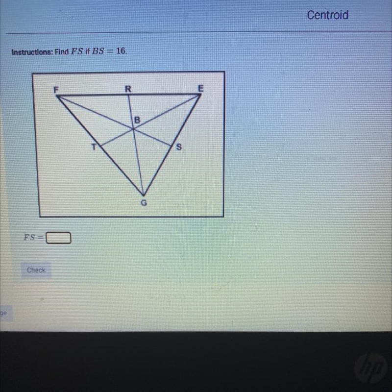 Question 3 Find FS If BS =16 .-example-1