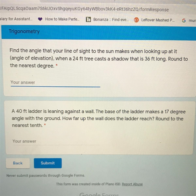 Please help!!! Find the angle that your line of sight to the sun makes when looking-example-1