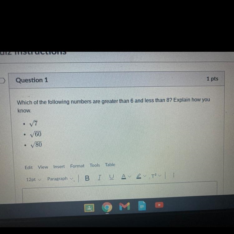 Which of the following numbers are greater than 6 and less then 8? Explain how you-example-1