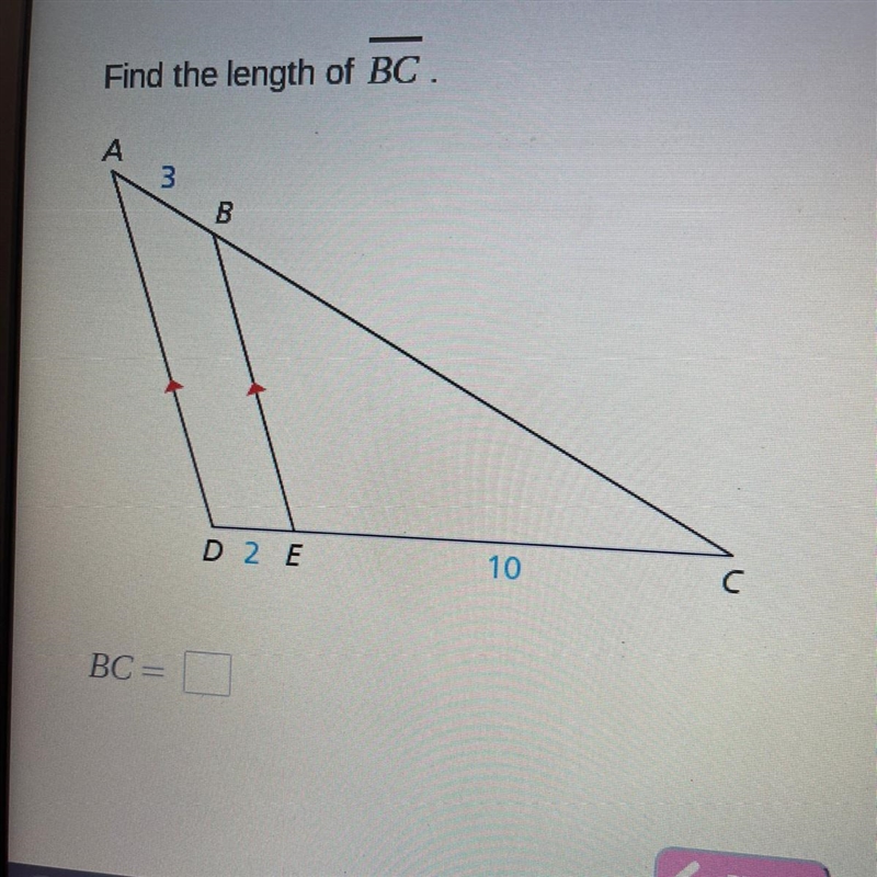 Find the length of BC-example-1