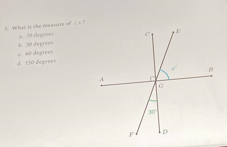 What Is The Measure Of X?-example-1