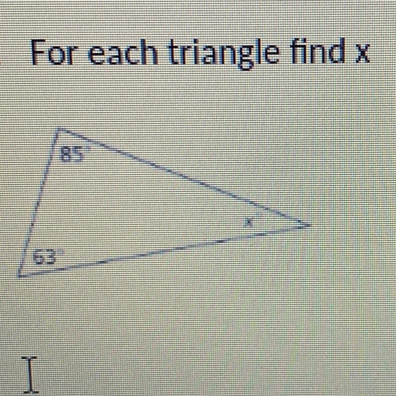 Help me find x for the triangle!!!-example-1