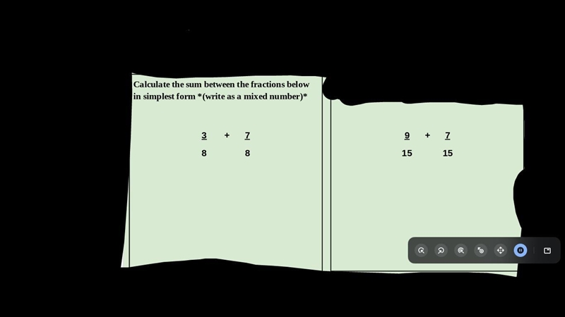 Calculate the sum between the fractions below in simplest form *(write as a mixed-example-1