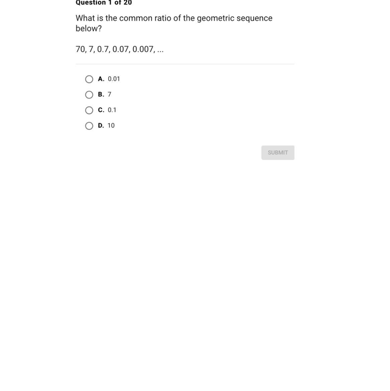 What is the common ratio of the geometric-example-1