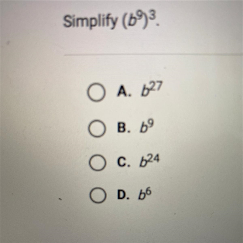 Simplify (b9)3. See picture please-example-1